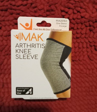 Knee Sleeve Compression Arthritis Relief XL IMAK brand Made of Cotton  Spandex