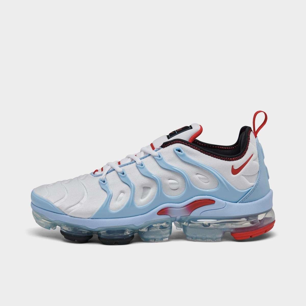 Nike Air Vapormax Plus Running Shoes White / Blue / Red Sz 9.5