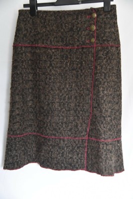 Gorgeous ''Hucke of Berlin'' designer wool/mohair mix skirt sz 10 like Marella