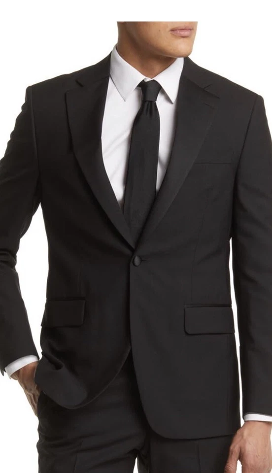Peter Millar Black Tuxedo Size 42 Regular MSRP $1098 - Image 2 of 4