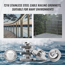 18 Stainless Steel Level Wheel Protector Cable Railing Protective Sleeve 18 Stainless Steel Level Wheel Protector Cable Railing Protective Sleeve