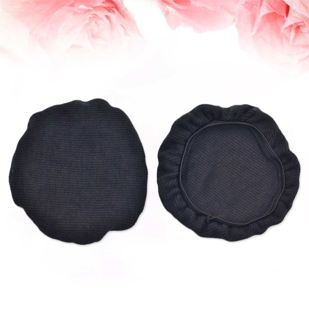 4 Pcs Headphone Dust Cover Iem Headphones Black Ear Muffs Elastic eBay