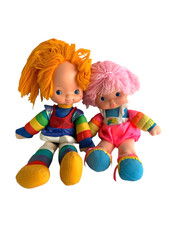 Vintage 1983 Hallmark Rainbow Brite  Rainbow Brite Tickled Pink Plush Dolls