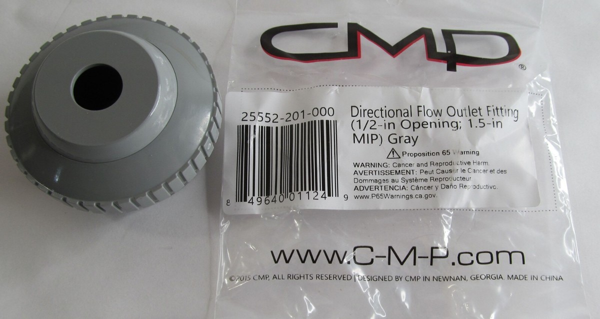 2-PACK CMP 25552-201-000 SWIMMING POOL EYEBALL RETURN JET FITTINGS