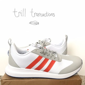 Mens Adidas Run 60s White Red Sneaker Running Athletic Shoes EE9728 Size  10.5 | eBay