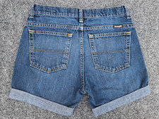 Wrangler Denim Cuffed Jean shorts Boys Size 16 Regular Adjustable Waist