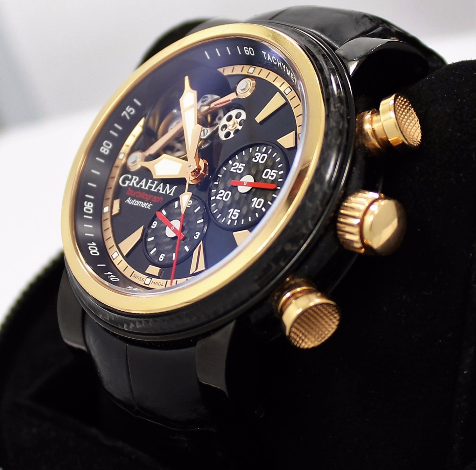 GRAHAM Tourbillograph 2TWAO.B01A Silverston Woodcote Watch tourbillon BOX/PAPERS - Image 6
