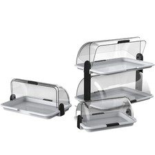 Vetrinetta per Dolci da Banco Espositore Bancone Bar Multilivello per Alimenti