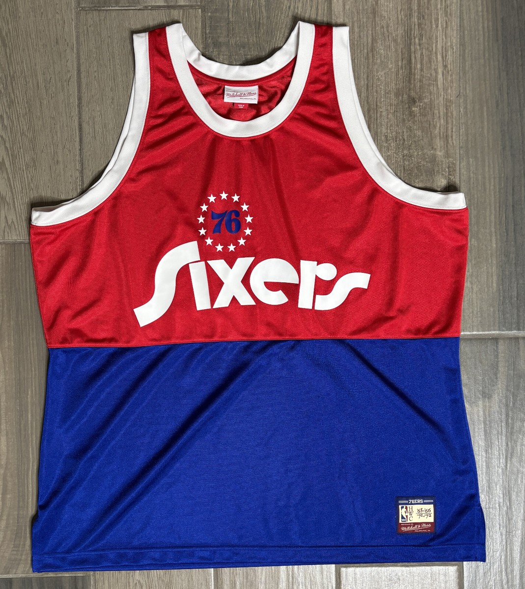 Philadelphia 76ers Sixers Throwback Jersey HWC '65 - '72 Mitchell