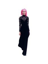 Folter Secret Society Lace & Velvet Dress Gothic Goth Witchy Victorian