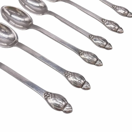 π©π° RARE Evald Nielsen Danish 830 Silver Spoon Set No. 6 - Picture 6 of 8
