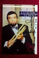 Original-Autogramm von Walter Scholz, Farbbild-Karte, Postkartengröße