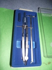 lot STAEDTLER MARS QUICKBOW 552 00 SK Compass case & 556 55 wpb drafting tools