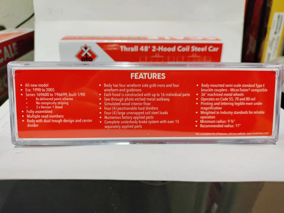 N scale ScaleTrains 48' Coil Steel Car - Image 2 of 3