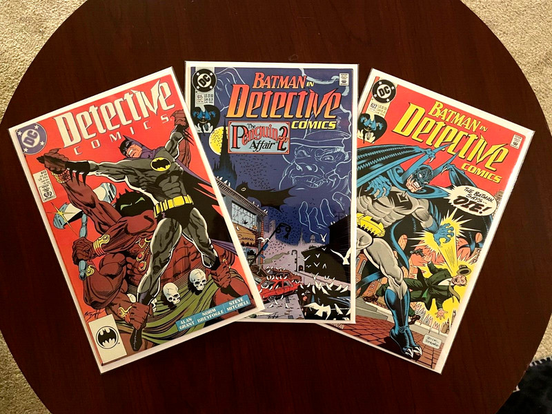 (Lot of 3 Comics) Detective Comics #602 #615 #622 (DC 1989) Batman Dick Sprang