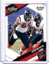 Chester Pitts 2009 Score Inscriptions Artist's Proof Texans #114 02/32