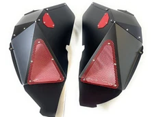 Fishbone Offroad Jeep Wrangler JL Aluminum Rear Inner Fender, Black, FB33130R