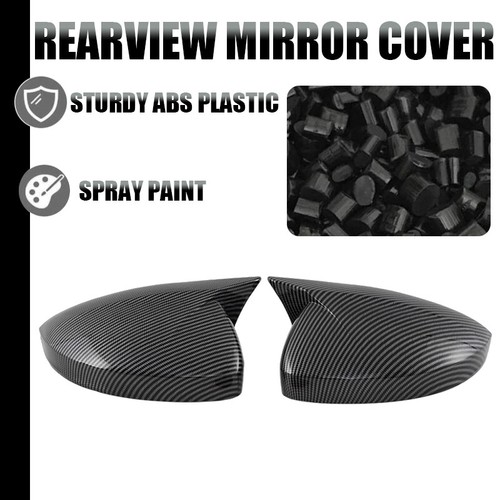 Carbon Fiber For VW Tiguan MK2 2017-2020 Exterior Side Rearview Mirror Cover Cap - Picture 5 of 14
