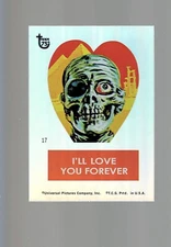 2013 Topps 75th Anniversary Rainbow Foil 44 FRANKENSTEIN VALENTINE STICKERS