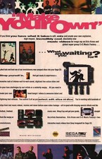 VINTAGE ADVERTISING MAKE YOUR OWN MUSIC VIDEO software by SEGA and SONY 1993
