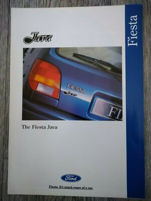 Ford Fiesta MK3 Java 1.3 CFi 1.6 1.6i 16V Special Edition UK Prospekt Mai 1994
