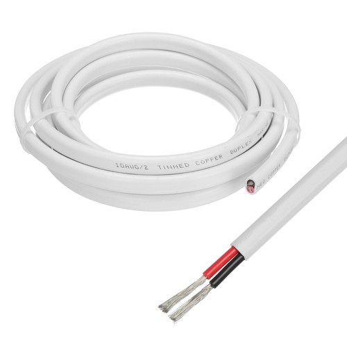 2 Core 10AWG Duplex Marine Wire 10 Ft Tinned Copper Insulated Boat