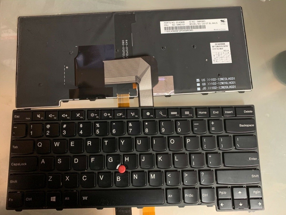 Lenovo ThinkPad E130 Office 付属 Lenovo Thinkpad Keyboard 04X0101 0C43906 CS13TBL Backlit Model | eBay