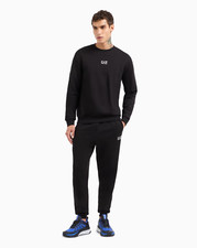 EMPORIO ARMANI EA7 8NPV66 PJVTZ SUIT CORE IDENTITY COTTON BLEND 1200 BLACK