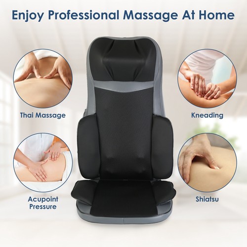Shiatsu Neck Back Massager with Heat 3D Kneading Massage Chair Pads for Car Seat - Picture 10 of 18