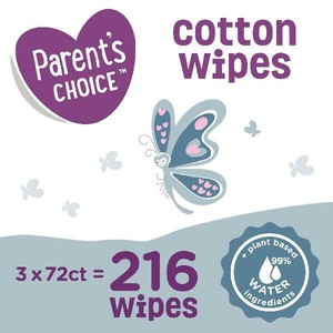 parent's choice cotton wipes