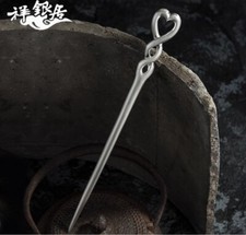 Hairpin China Ancient Hanfu Style Women Hair Stick 999 Sterling Silver Hairpin