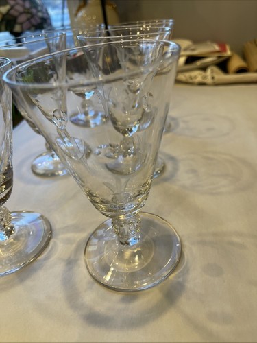 SET OF 6 - Prentiss Nancy LADY HILTON Shot Glasses, Juice Glass 6 Inch Tall, VTG - Picture 3 of 8