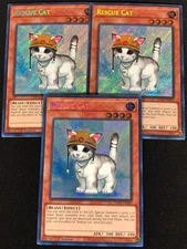 Yugioh Rescue Cat RA02-EN001 1ST SECRET X3 (NM)