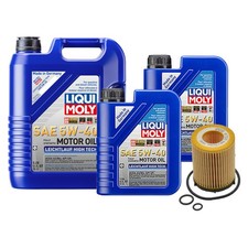 7L Liqui Moly Leichtlauf High Tech 5W40 Mann Oil Change Kit for Mercedes M274