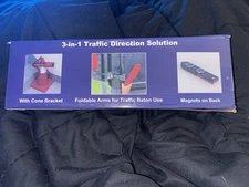 3 in 1 direction solution foldable warning arrow ⬅️ Safety. 18 Wheelers 🛻 🆕