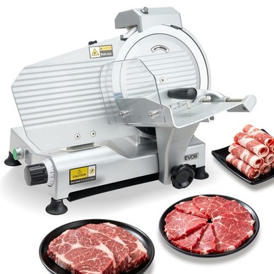 VEVOR Commercial Meat Slicer Electric Deli Slicer Machine 320W 10 in Sharp Blade