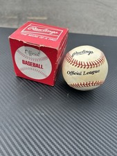 Vintage Rawlings Official League 80cc Baseball Cushioned Cork Center W/Box 1960s