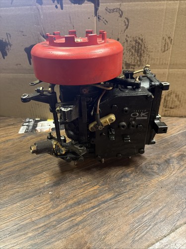 Mercury 1970s 80s 7.5hp 9.8HP Powerhead 2 Cylinder Crankcase Dressed CLEAN - Foto 2 di 12