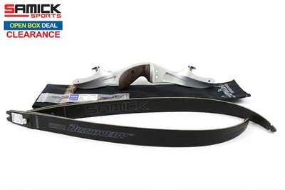 Samick Discovery CNC Riser, Wood Carbon Limbs Set / OPEN BOX SALE / Ice Silver