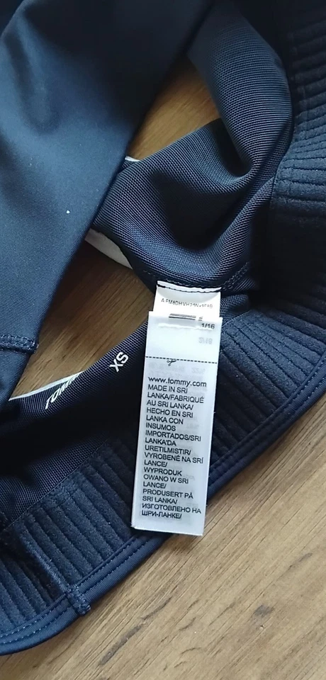 Tommy Hilfiger Sport Low Support Skinny Fit Navy Bra With White Trim - Size XS — 第 4/4 张图片