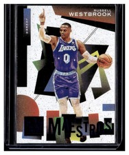2021-22 Court Kings Maestros Sapphire #7 Russell Westbrook LAKERS /25 