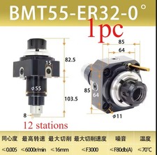 1pc BMT55-0°-ER32 BMT Driven Tool Holder Turn-Mill Combined Tool Holder
