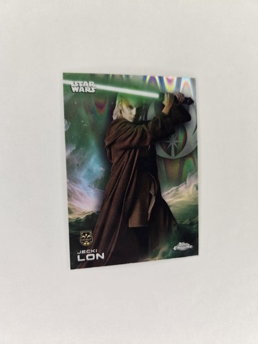 2025 Topps Chrome Star Wars #64 Jecki Lon Raywave rifrattore debutto parallelo radiocomandato - Foto 5 di 7