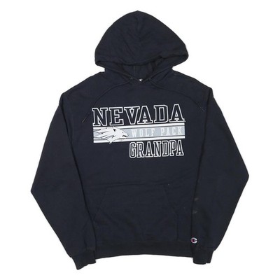 CHAMPION Herren Nevada Wolf Pack Grandpa Pullover Hoodie Blau M