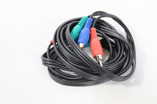 General Electric 6ft Component Video Cable RCA Red Green Blue Plugs Black