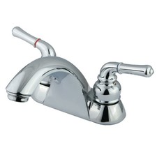 Kingston Brass KB2621LP Naples 4-Inch Centerset Lavatory Faucet without Pop-Up