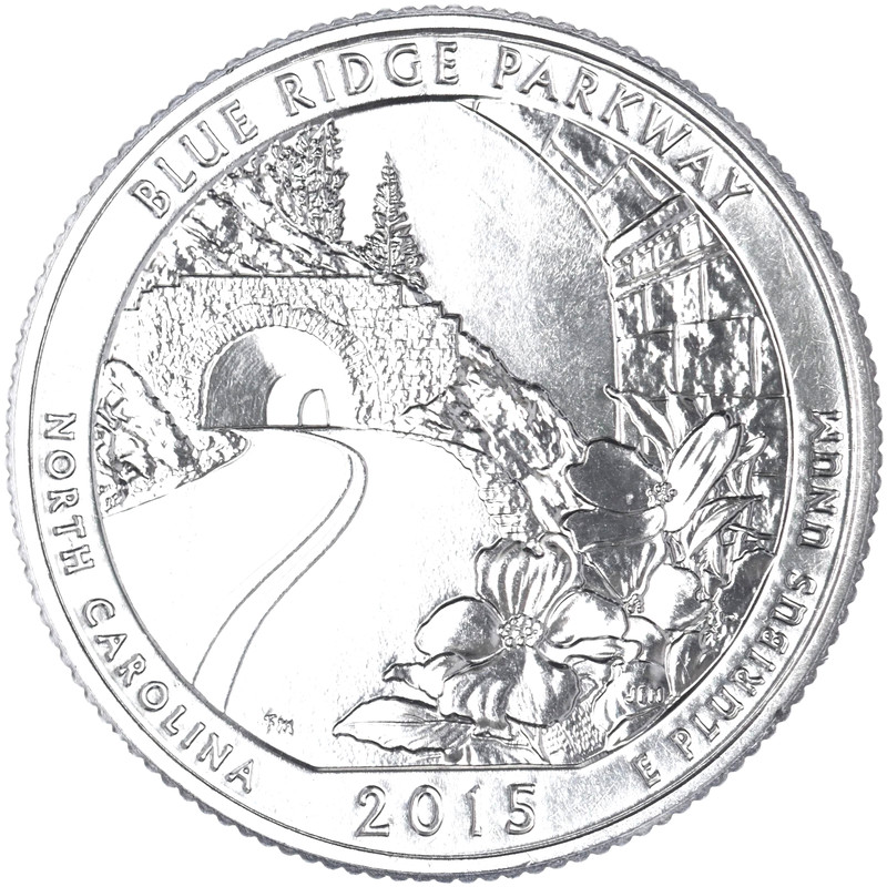 2015-S ***Parks ATB Quarter "Blue Ridge Parkway, NC" Gem DCAM*** +1 (BU) Bonus!