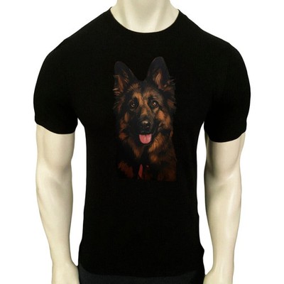 NWT GERMAN SHEPHERD DOG ANIMAL PET LOVER MEN'S GRAPHIC SHORT SLEEVE T-SHIRT