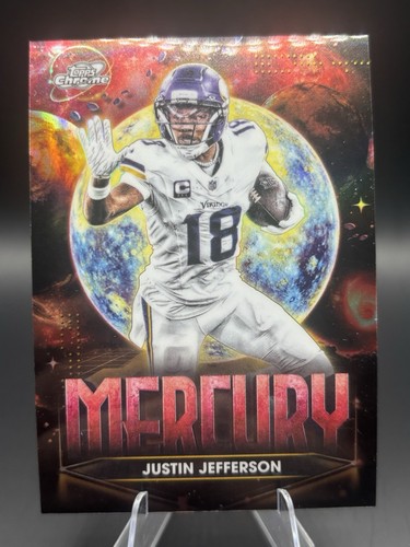 2025 Topps Cosmic Chrome Justin Jefferson Mercury (RAW)
