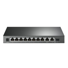 10 Port Gigabit Desktop Switch with 8 PoE Ports and 1 SFP Slot for Network